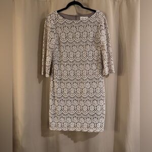 Jessica Howard NWT White Lace Long Sleeve Dress